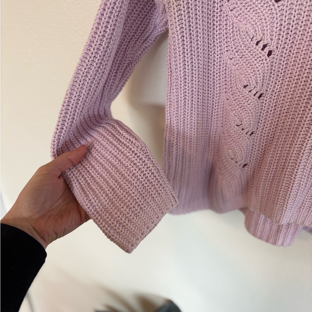 GAP Women's Light Purple Crew Neck Sweater L - Picture 5 of 8